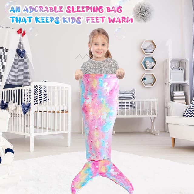 Thumbnail 6 de Ranedo Meerjungfrauenflosse Decke 140 × 60