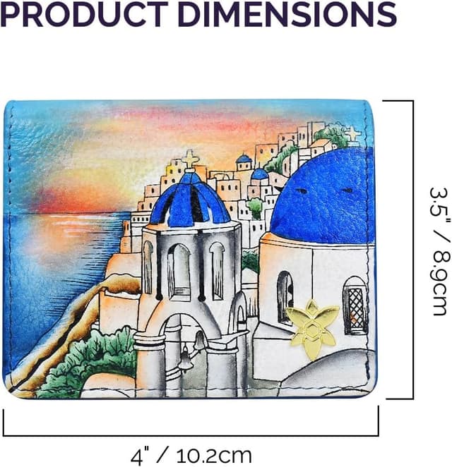 Thumbnail 4 de Leder Kartenbörse 10,2 cm Anuschka Santorini Sunset