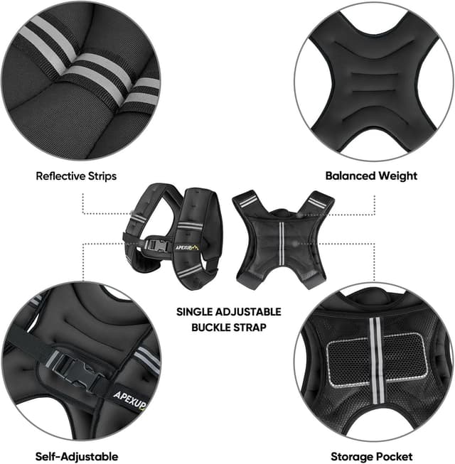 Detalle 2 de APEXUP Weighted Vest for Men and Women