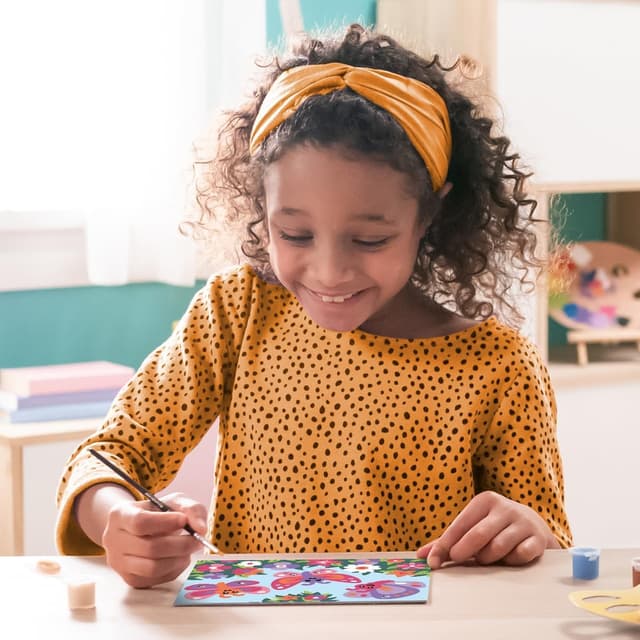 Detalle 2 de Ravensburger CreArt Farfalle glitter – Dipingere con i Numeri (kit pittura per bambini 7+) con tavole, cornice e colori