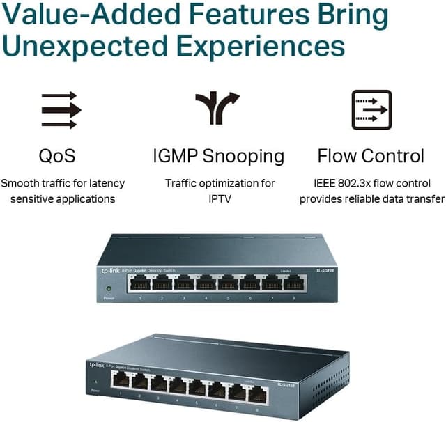 Thumbnail 4 de TP-Link TL-SG108 8âPort Gigabit Switch đĄ