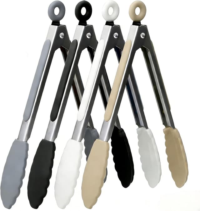 Thumbnail 5 de ZHIYE 9” Kitchen Tongs 4-Pack