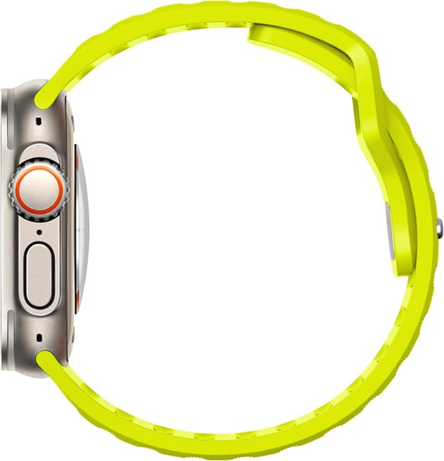 Detalle de DONEGANI UC1 in silicone per cinturino Apple Watch (giallo fluo) 38–49 mm