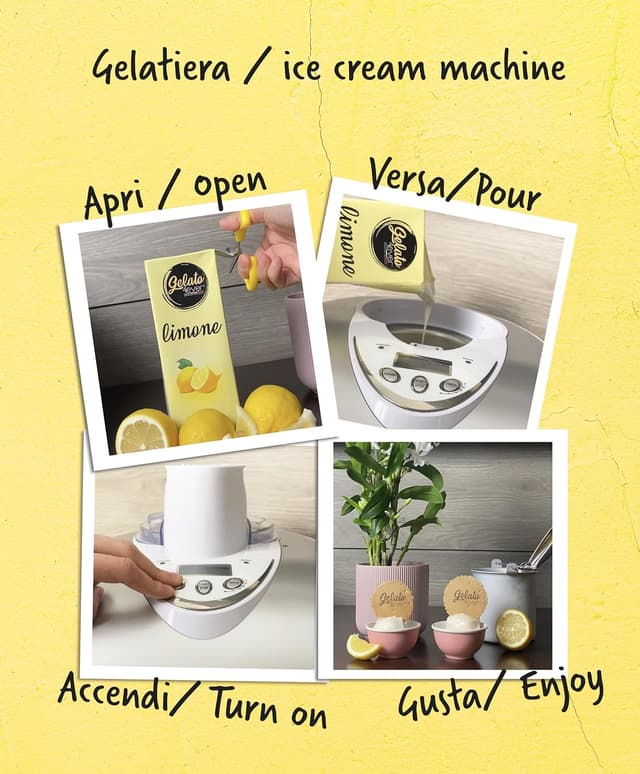 Detalle de Gelato 4ever Strawberry vegan gelato mix 1 lt