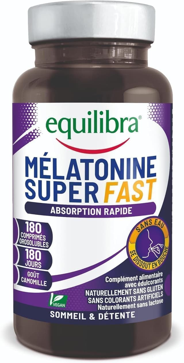 Imagen de Equilibra Mélatonine Superfast 180 comprimés en OfertitasTOP