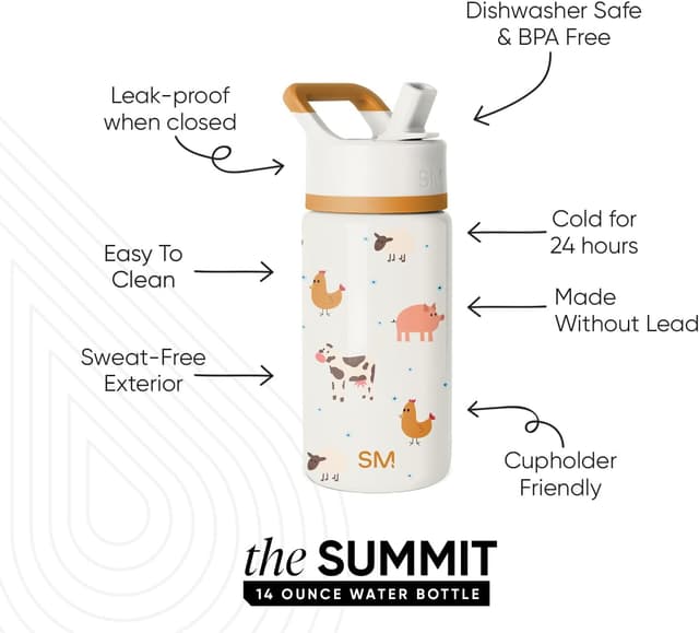 Thumbnail 1 de Simple Modern Kids Summit 14oz Straw Bottle