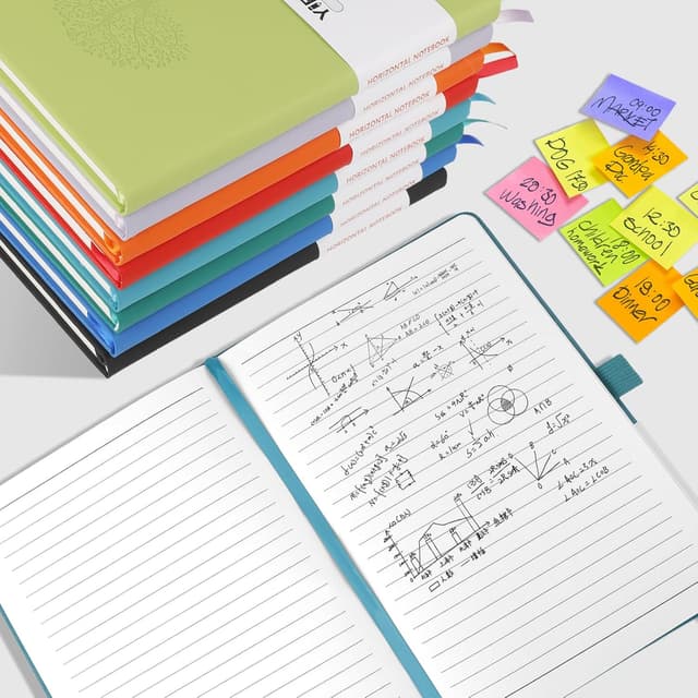 Detalle 2 de A5 leather lined journal notebook 200 pages