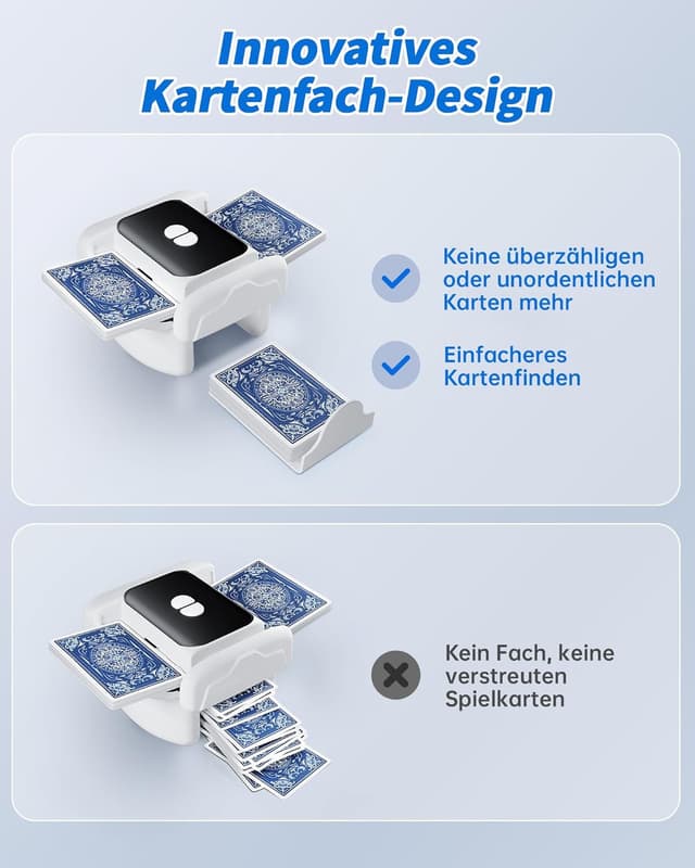 Thumbnail 6 de Kevsuvqin Kartenmischmaschine 2‑Decks 3000 mAh