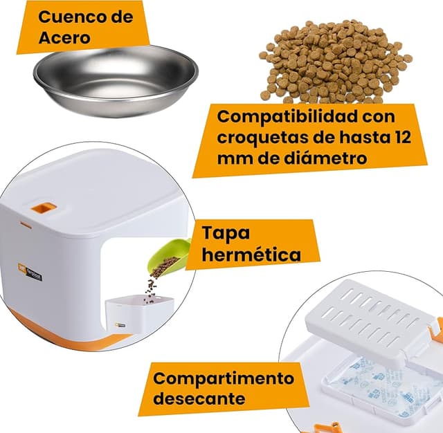 Detalle 2 de Ferplast Risto Pet Smart comedero 6 L WiFi