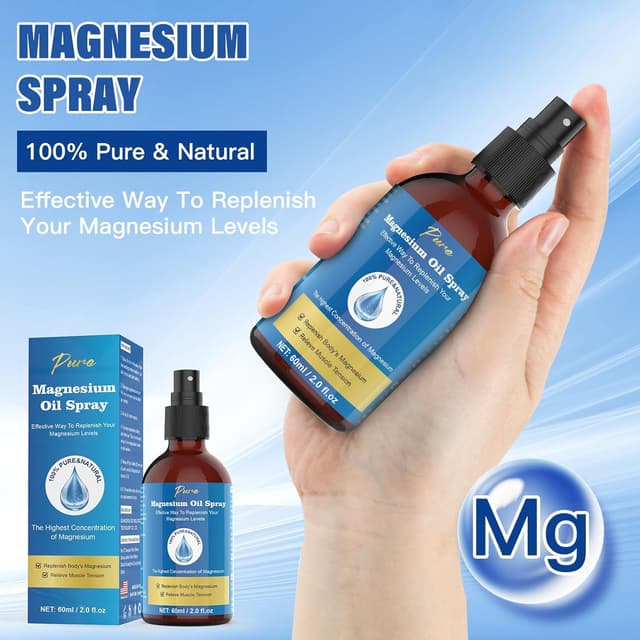 Thumbnail 2 de Pure Magnesium Oil Spray 60ml Glass Bottle