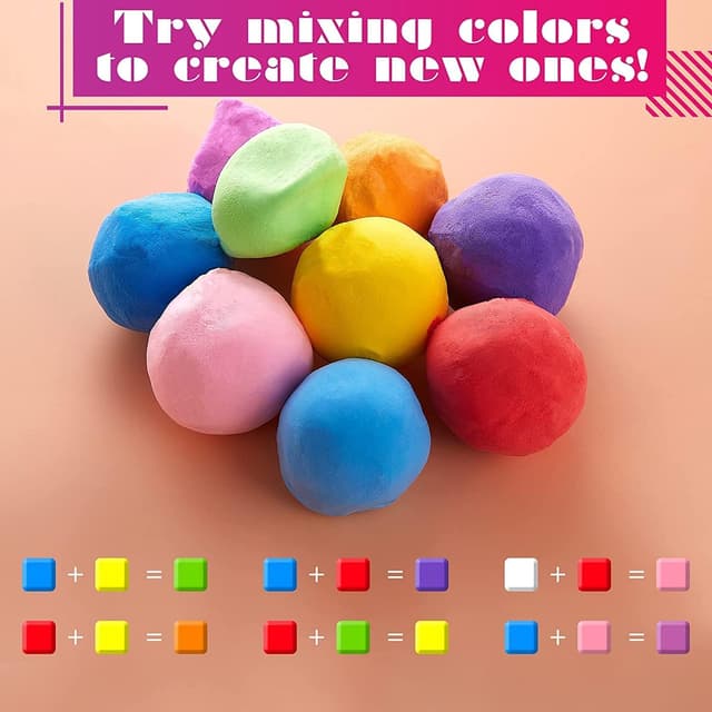 Detalle 2 de QMAY Air Dry Clay 24 colour modelling