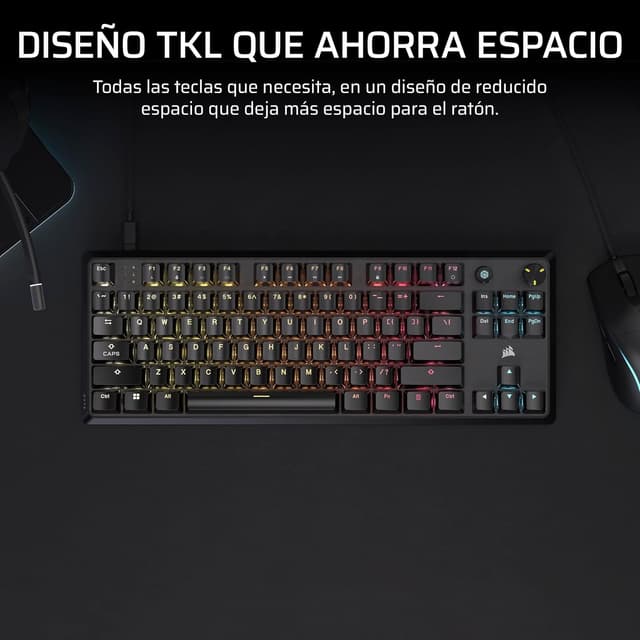Detalle de Corsair K70 Core TKL RGB Teclado mecánico Tenkeyless