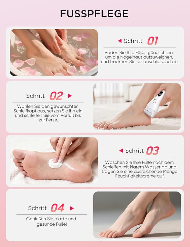 Thumbnail 4 de Elektrischer Hornhautentferner 90 Min 🦶