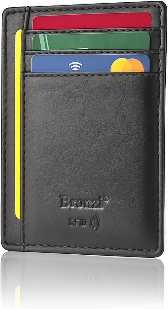 Detalle de Bronzi Portafoglio Uomo Slim 11×8×1 cm