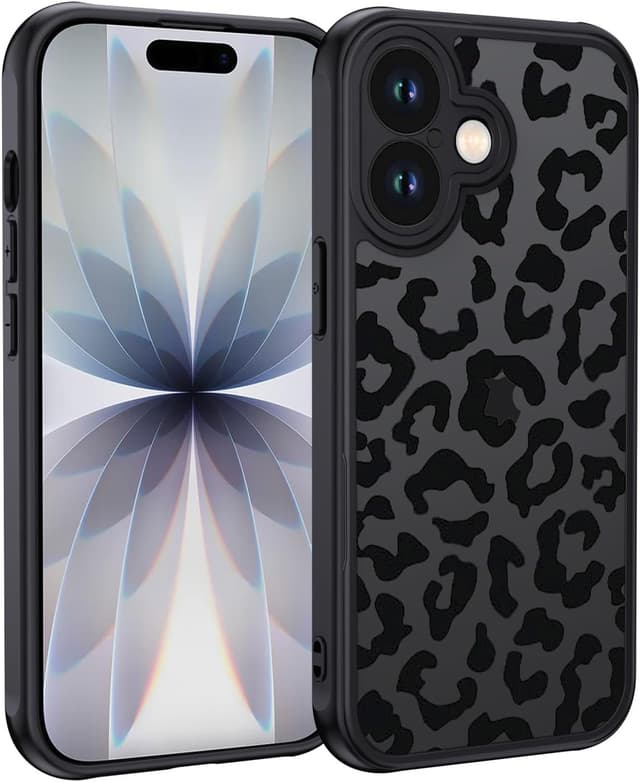 Detalle de XTCASE Cover per iPhone 17 Leopardata: TPU morbido, retro opaco e protezione antiurto