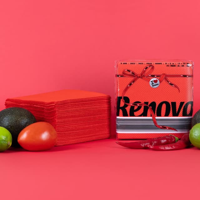Detalle 2 de Renova Red Label Servilletas de Papel - 70 unidades 🧻