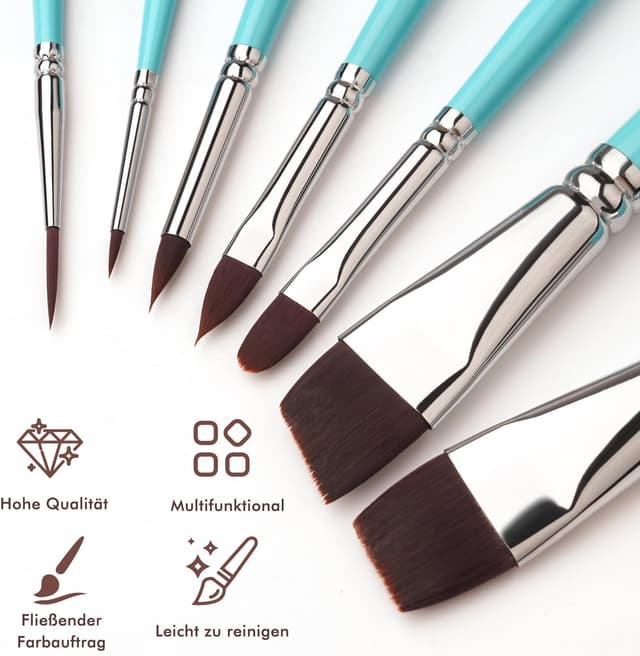 Thumbnail 2 de Kinderschminke Pinselset 7er Synthetischhaar