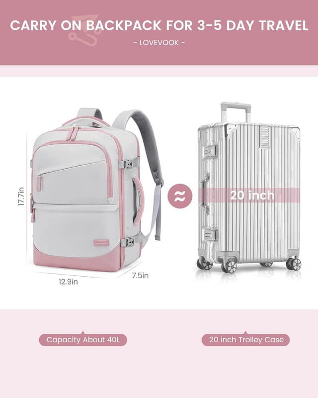 Thumbnail 6 de LOVEVOOK Handgepäck 40L Rucksack