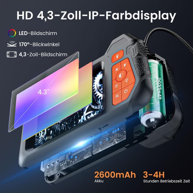 Thumbnail 2 de HSSNS Dual Lens Endoskopkamera 5m