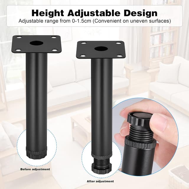 Detalle 2 de Zocipro Möbelbeine 15 cm, 4er-Set