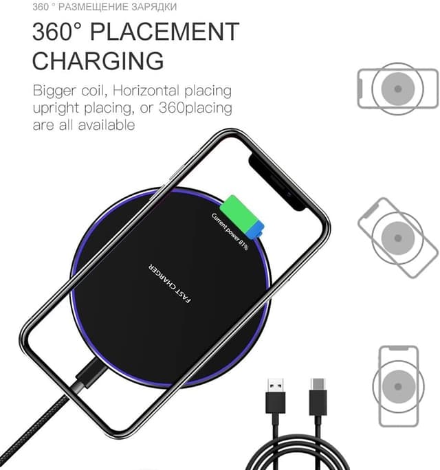Detalle de 20W Wireless Charging Pad, fast charger