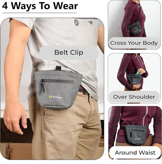 Detalle 1 de Dog treat pouch 2 cup training bag