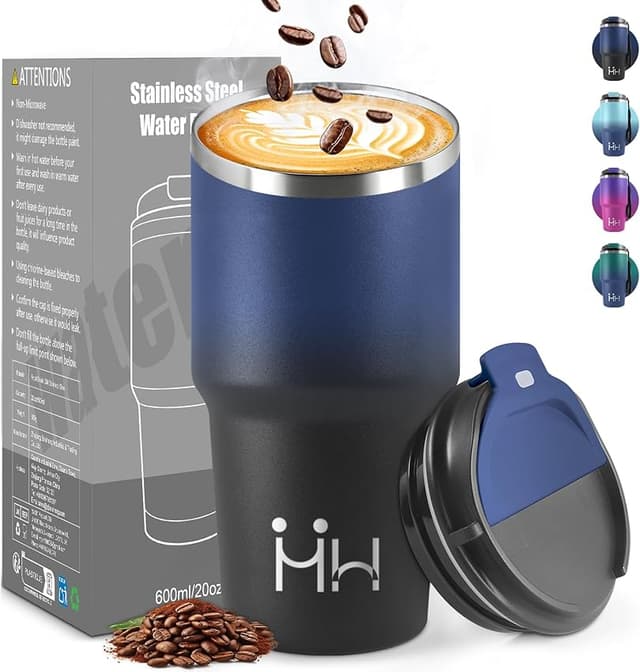 Imagen de HoneyHolly Termo Café 600 ml, vaso térmico antigoteo en OfertitasTOP