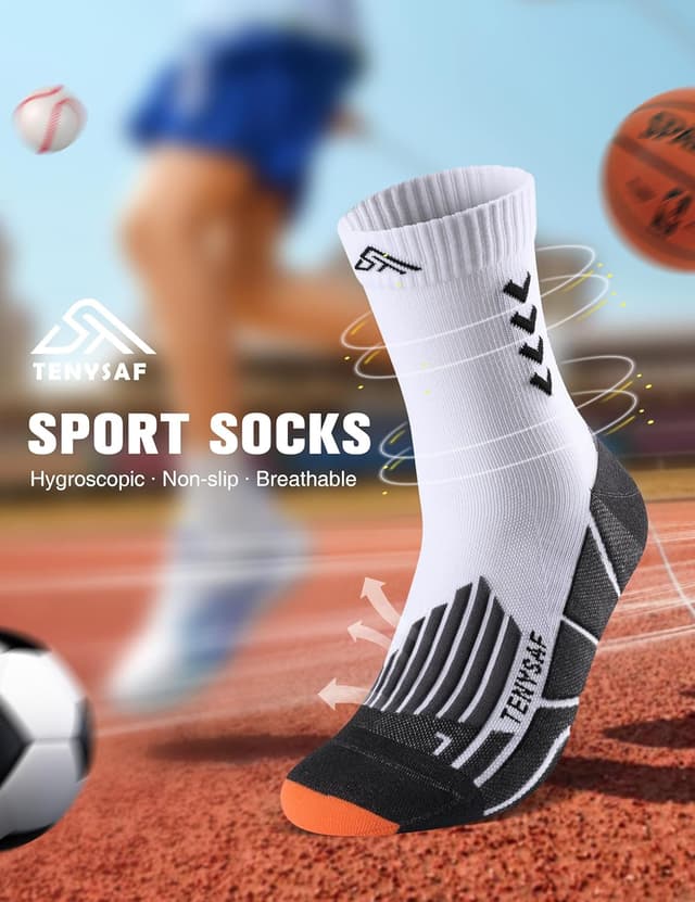 Thumbnail 2 de Compression Crew Running Socks 3-Pack athletic socks