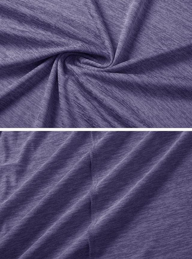 Detalle 2 de KEFITEVD ladies short sleeve sport top with quick-dry polyester and reflective trims