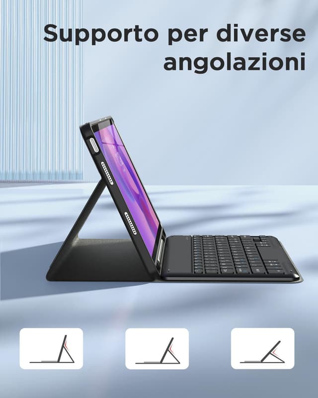 Detalle 2 de EasyAcc Cover per tastiera compatibile con Lenovo Idea Tab 11" (2025) TB-336ZU/TB-336FU con pellicola protettiva e custodia rimovibile