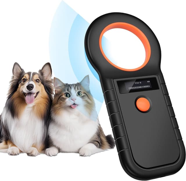 Detalle de Quevati Pet Microchip Scanner with OLED Display (USB rechargeable microchip reader)