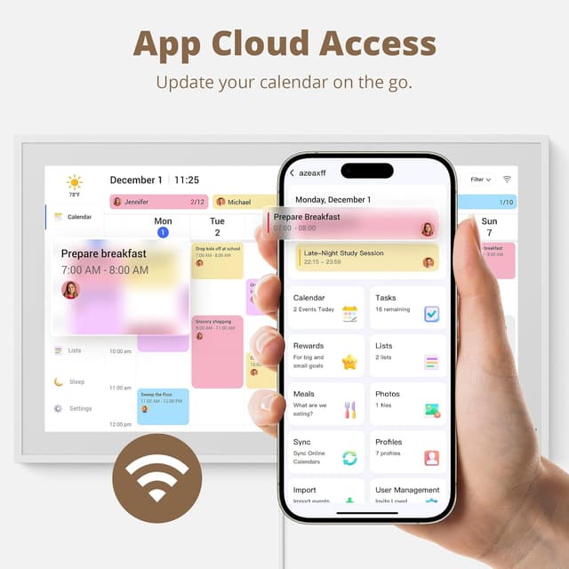 Detalle 2 de Dragon Touch Calendar 21.5" Digital Calendar 64GB