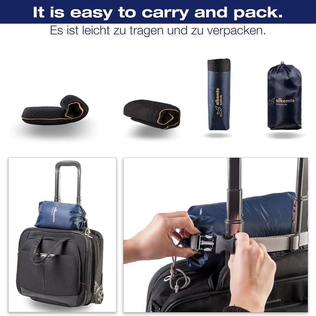 Thumbnail 4 de alkamto Reisekissen 35x30x10/8 cm Memory-Schaum