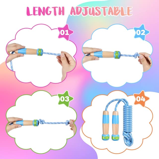 Thumbnail 5 de OTraki cuerda de saltar niños 2.5 m ajustable