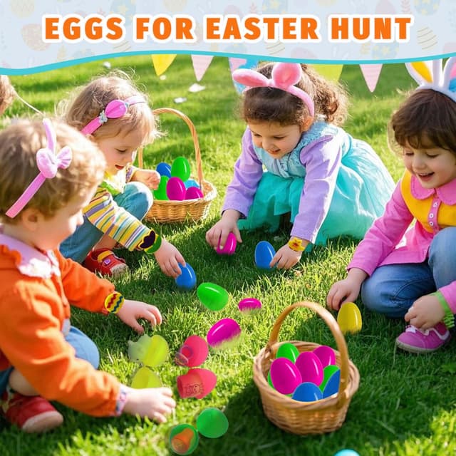 Thumbnail 5 de 300pcs Easter Eggs with Toys Bulk