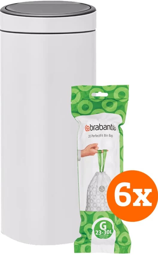 Thumbnail 5 de Brabantia Touch Bin 30 Liter White