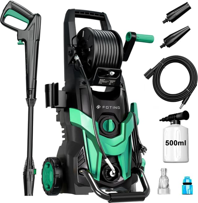 Imagen de Pressure Washer with Hose Reel for Cars & Patios en OfertitasTOP