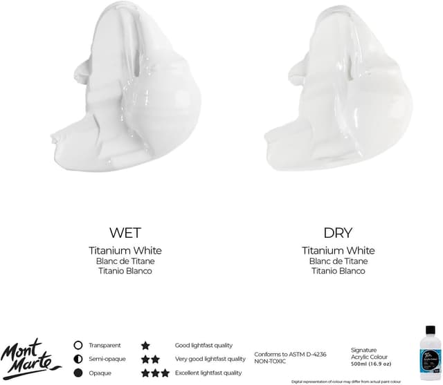 Thumbnail 6 de Mont Marte acrylic paint set 12 x 500ml