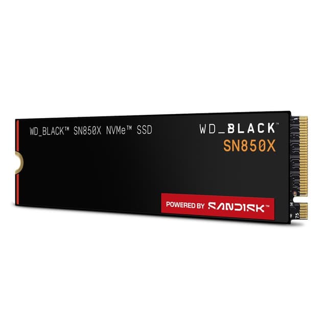 Detalle de SanDisk WD_BLACK SN850X 4TB SSD NVMe M.2 PCIe 4.0 (hasta 7.300 MB/s)