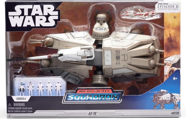 Thumbnail 1 de Star Wars Micro Galaxy Squadron AT‑TE veicolo 9" con speeder 6,3 cm e 5 accessori