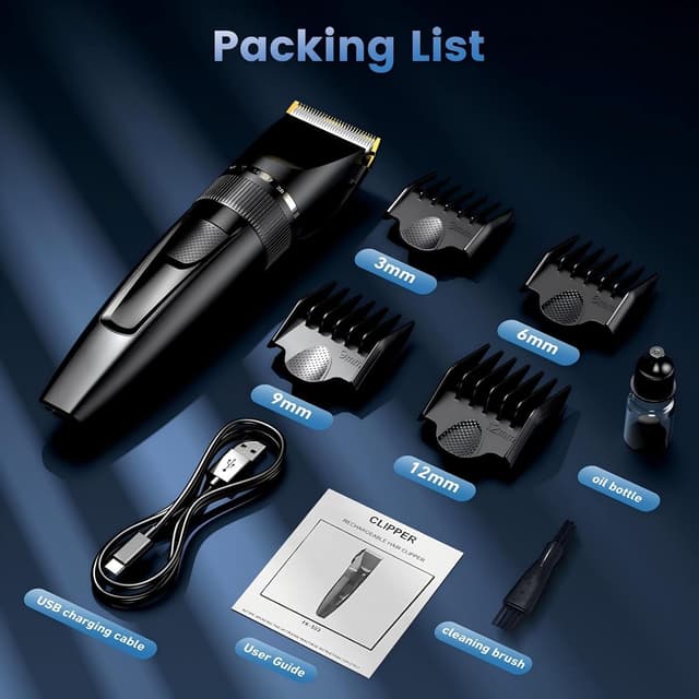 Thumbnail 5 de Professional Hair Trimmer Hair Clippers with LCD 1️⃣✂