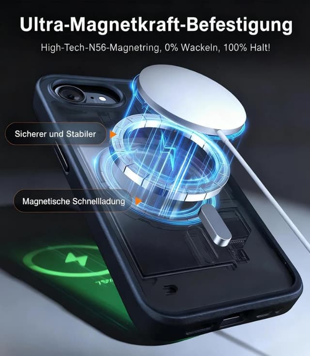 Detalle 2 de TORRAS Guardian-Mag für iPhone 16e 18N Magnetkraft