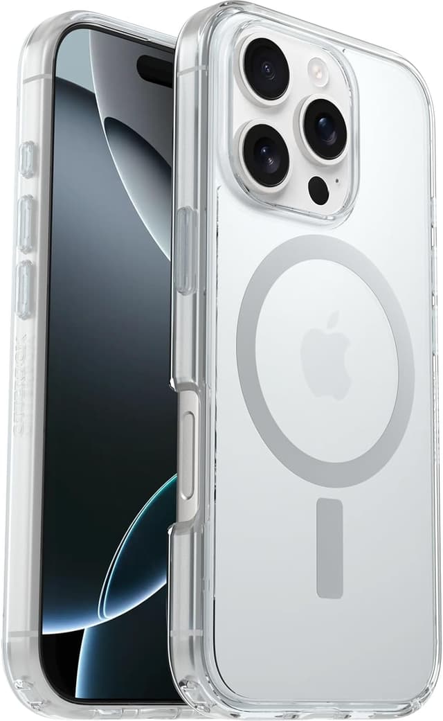 Detalle de OtterBox Cover per iPhone 16 Pro Symmetry Series Clear MagSafe (clear, con protezione antiurto) in stile sottile