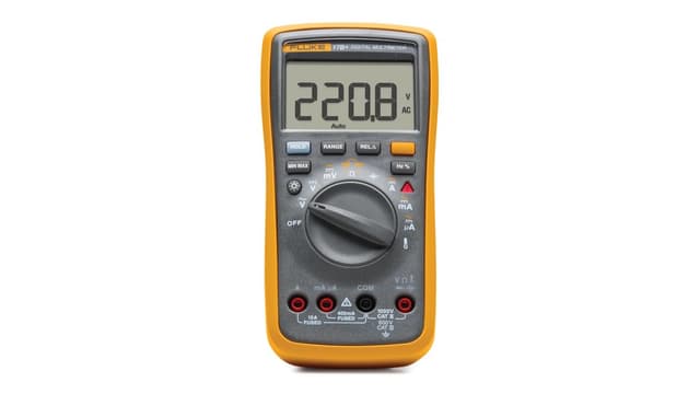 Detalle de Fluke 17B+ Digital-Multimeter – Messungen bis 1000 V, bis 10 A und mit Temperatur-Funktion