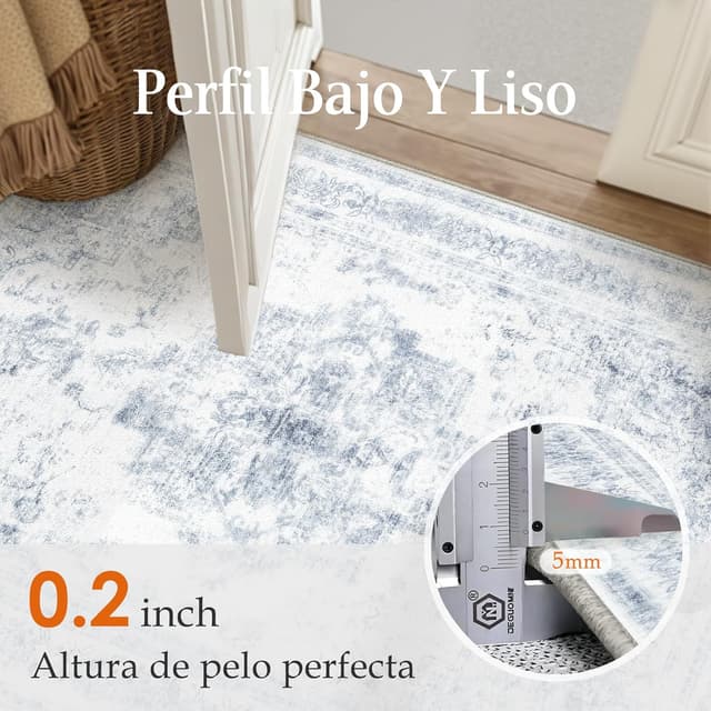 Thumbnail 5 de HUGEAR Alfombra salón azul 150x210 cm