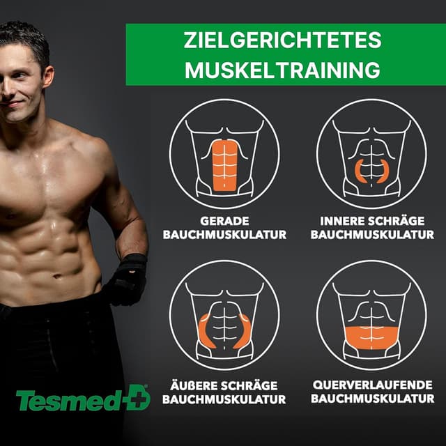 Detalle 2 de TESMED Absolute EMS-Bauchmuskeltrainer 15 Programme đȘ