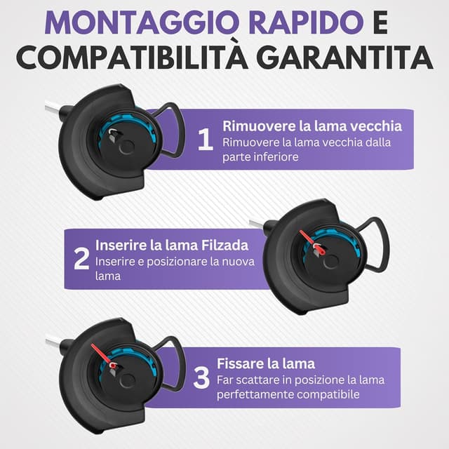 Thumbnail 5 de Filzada Lama Rotofil 50x per taglio bordi