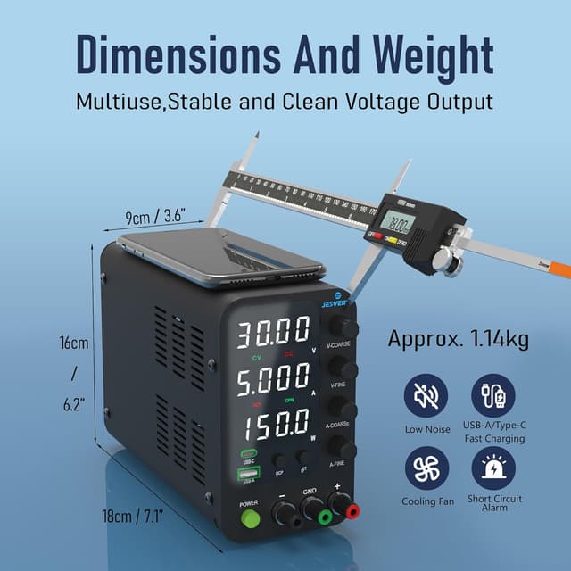 Thumbnail 3 de Jesverty SPS-3005V Variable DC Power Supply