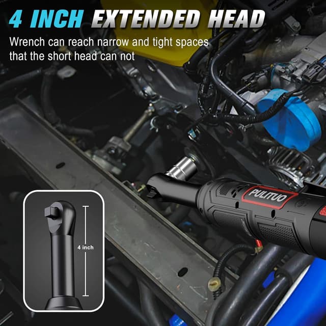 Detalle de PULITUO Elektrische Ratsche mit 40 Ft-lbs