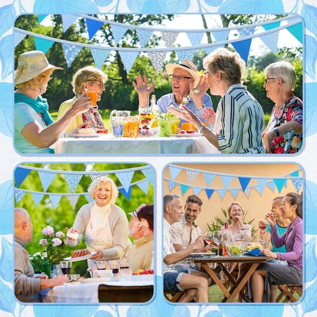 Thumbnail 6 de Alintor Floral Bunting 45 flags 39.4ft